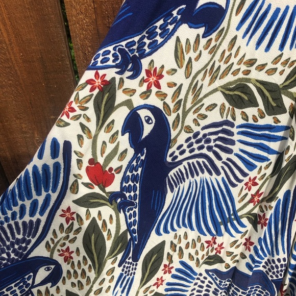 Sold Farm Rio NWT Blue Macaw Flight Dress Size M - Picture 3 of 8